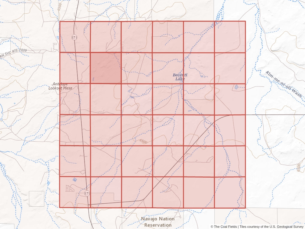 Sec. 8, T.18N, R.12W, New Mexico P.M. Coal Mining Leases