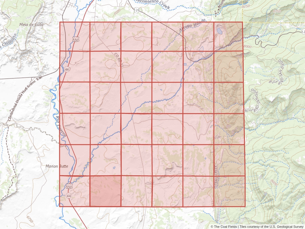 Sec. 32, T.20N, R.1W, New Mexico P.M. Coal Mining Leases