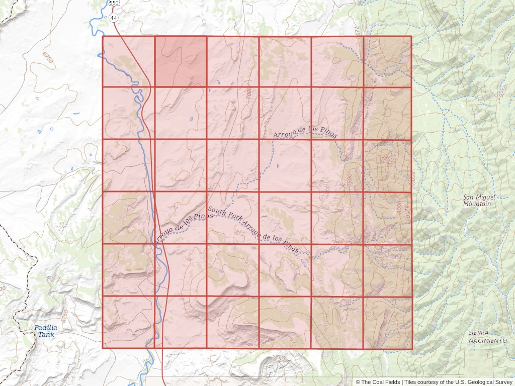 Sec. 5, T.19N, R.1W, New Mexico P.M. Coal Mining Leases