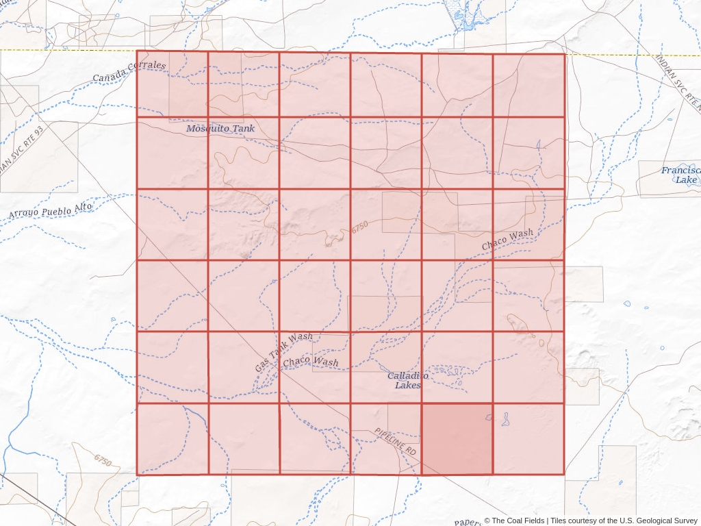 Sec. 35, T.20N, R.6W, New Mexico P.M. Coal Mining Leases