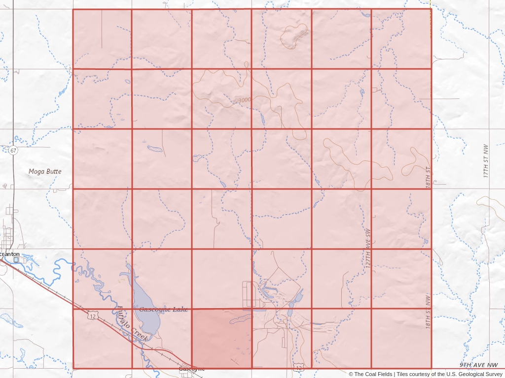 Sec. 33, T.131N, R.99W, 5th P.M. Coal Mining Leases