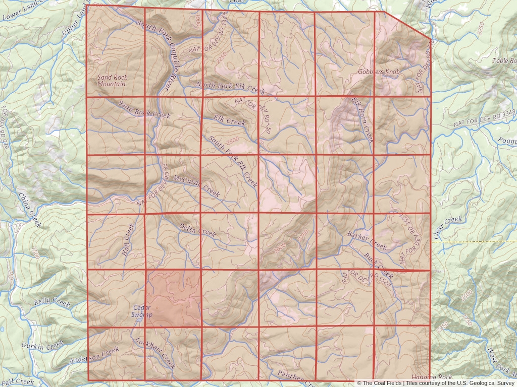 Sec. 29, T.32S, R.11W, Willamette P.M. Coal Mining Leases