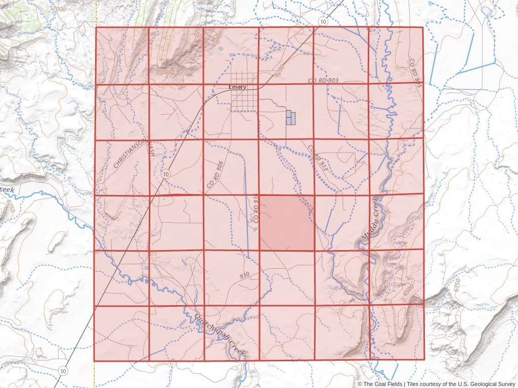 Sec. 22, T.22S, R.6E, Salt Lake P.M. Coal Mining Leases