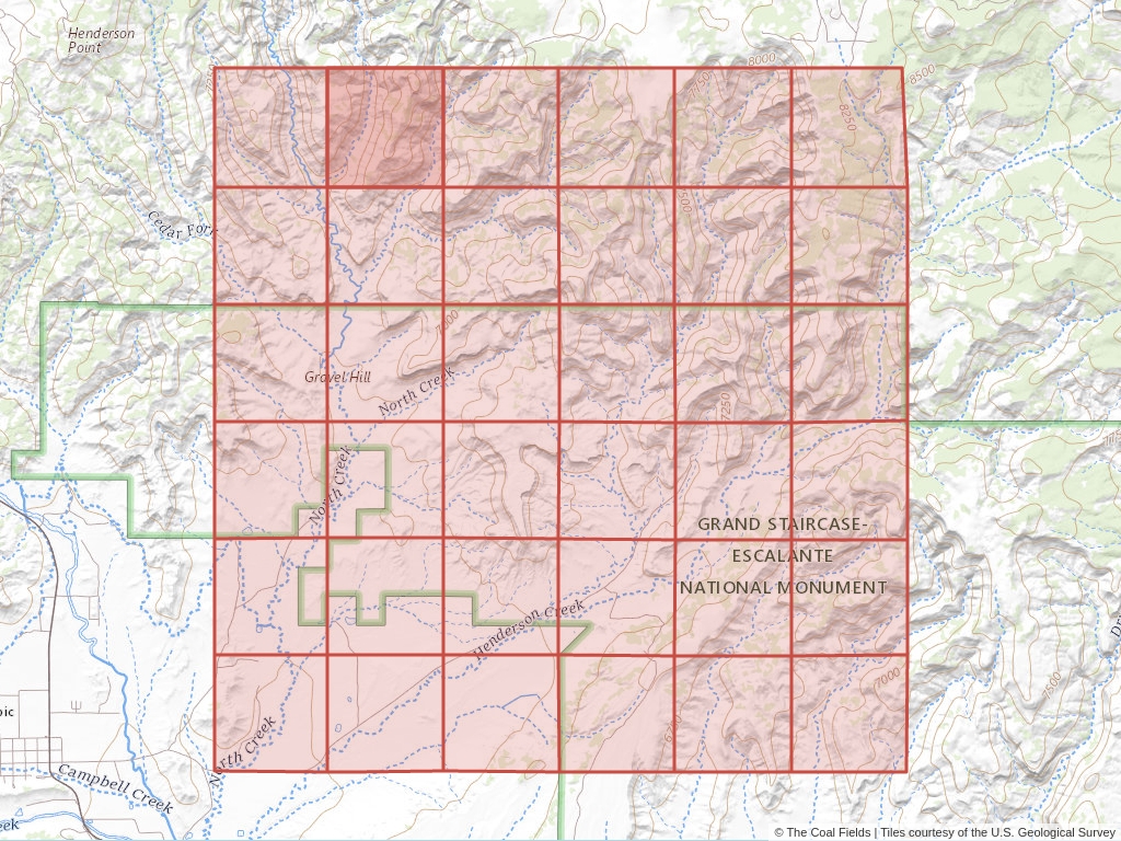 Sec. 5, T.36S, R.2W, Salt Lake P.M. Coal Mining Leases