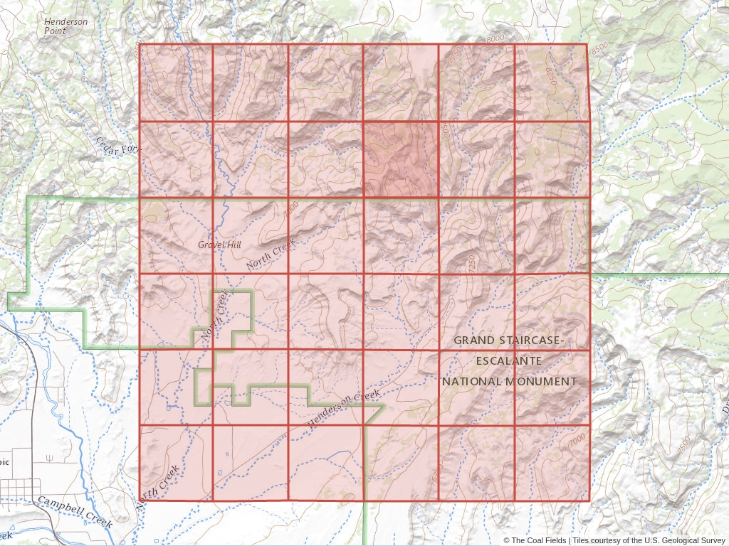 Sec. 10, T.36S, R.2W, Salt Lake P.M. Coal Mining Leases