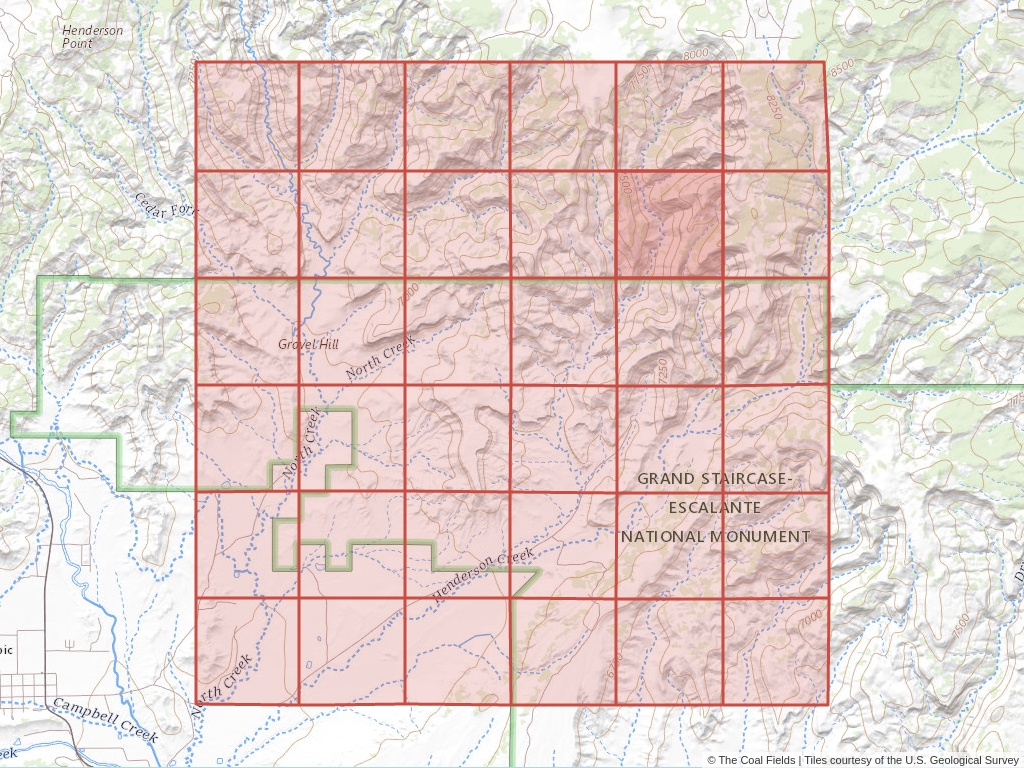 Sec. 11, T.36S, R.2W, Salt Lake P.M. Coal Mining Leases