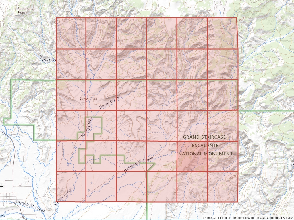 Sec. 26, T.36S, R.2W, Salt Lake P.M. Coal Mining Leases