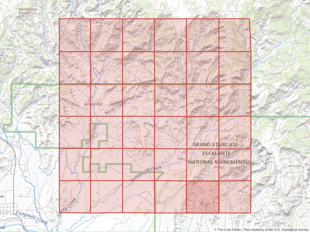 Sec. 35, T.36S, R.2W, Salt Lake P.M. Coal Mining Leases