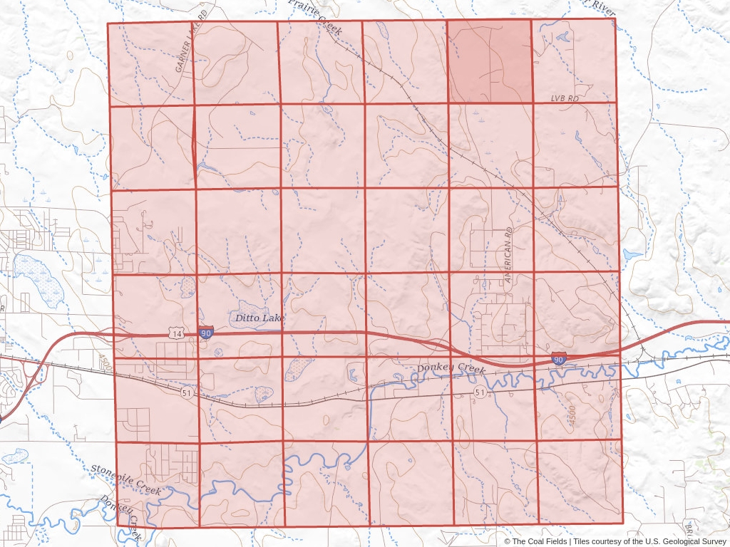 Sec. 2, T.50N, R.71W, 6th P.M. Coal Mining Leases