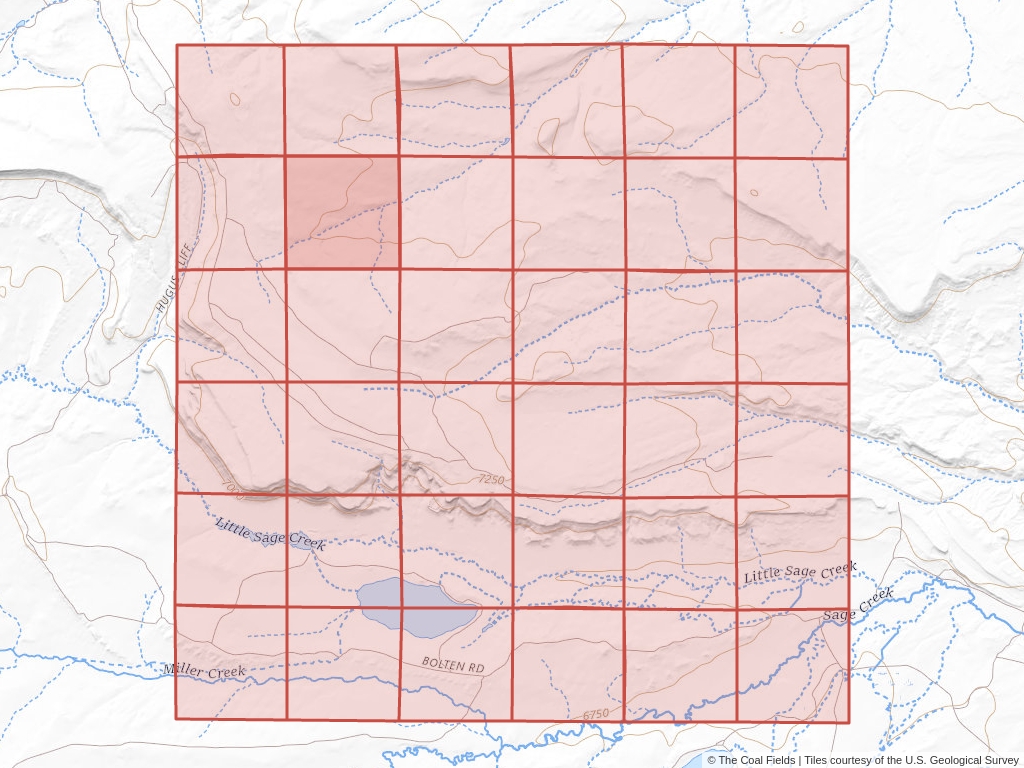 Sec. 8, T.19N, R.86W, 6th P.M. Coal Mining Leases